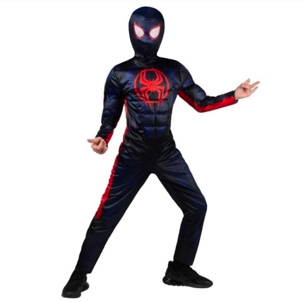 Spider-Man Marvel Across The Spider-Verse Miles Morales Muscle Jumpsuit Costume